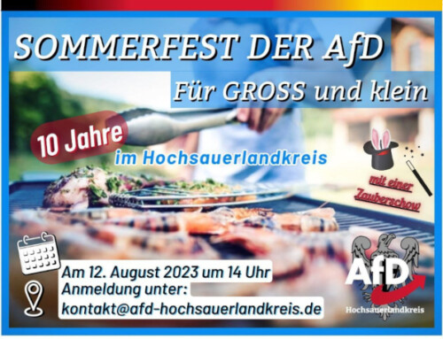 Sommerfest der AfD-Hochsauerlandkreis